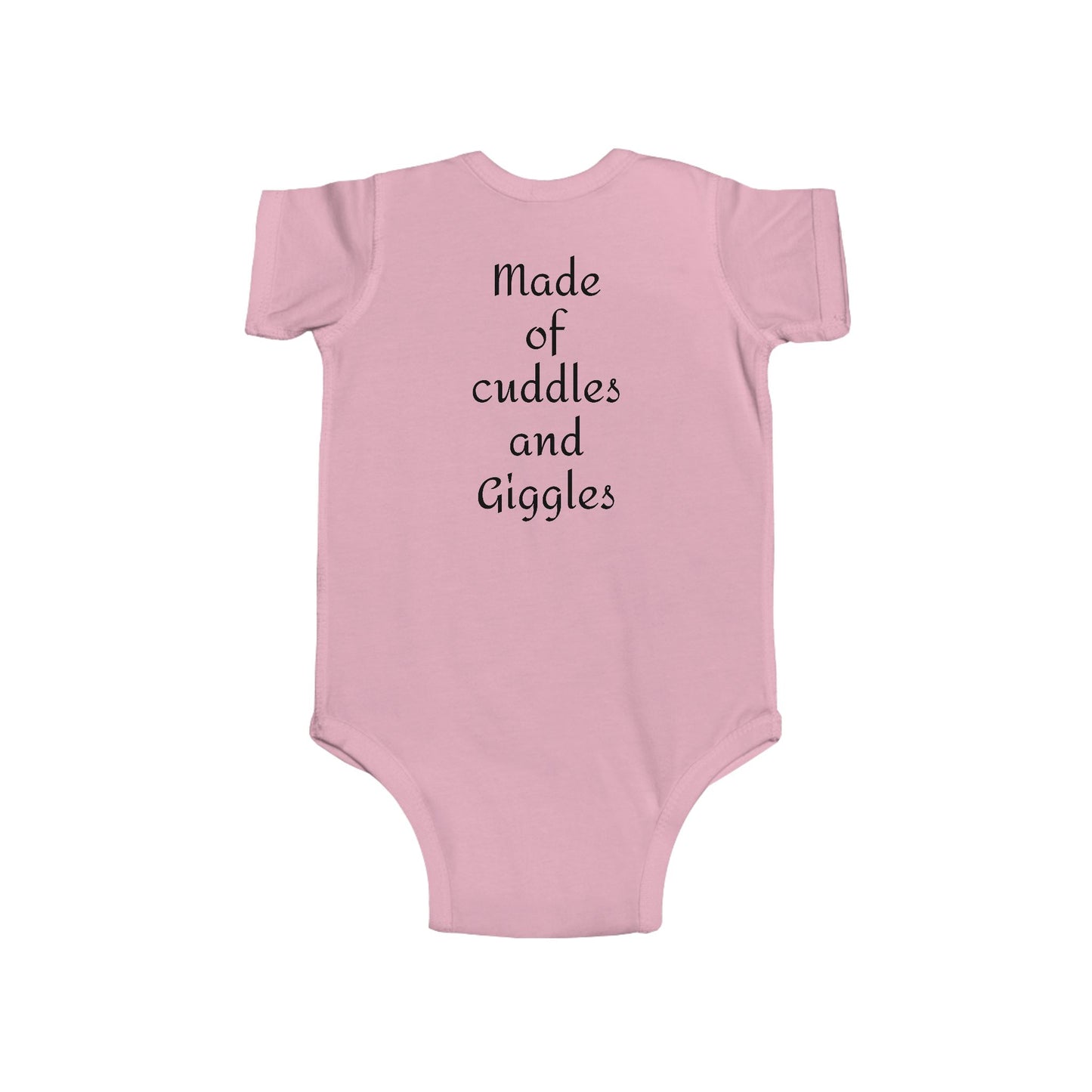 Cuddling Bear Infant Bodysuit — "Made of Cuddles and Giggles" Baby One-Piece