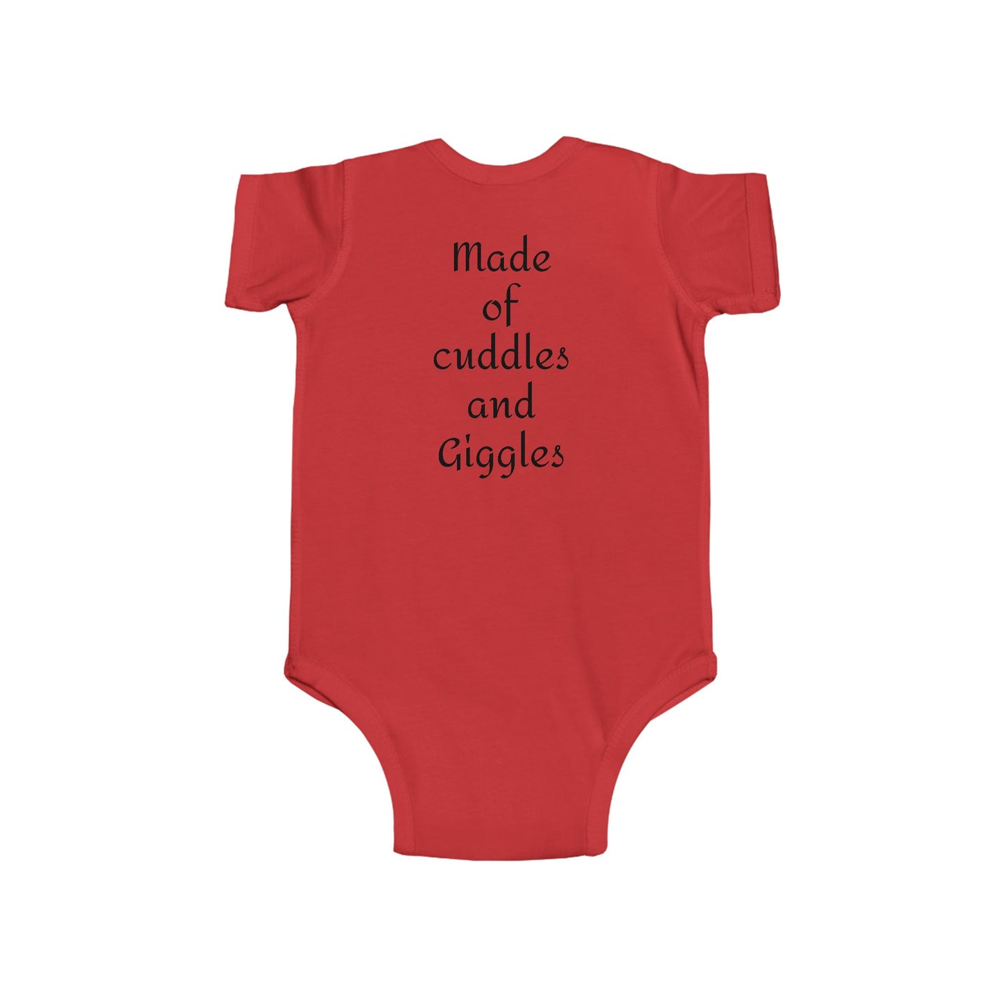 Cuddling Bear Infant Bodysuit — "Made of Cuddles and Giggles" Baby One-Piece