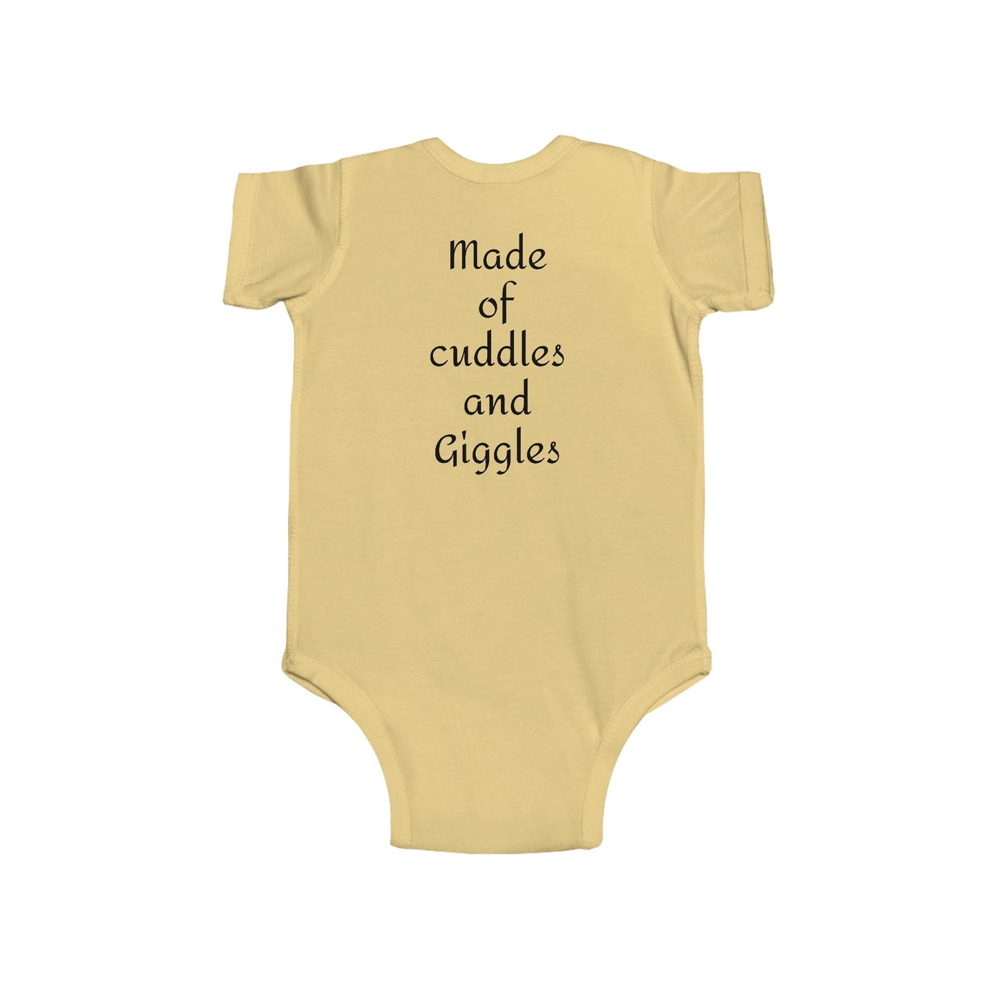 Cuddling Bear Infant Bodysuit — "Made of Cuddles and Giggles" Baby One-Piece