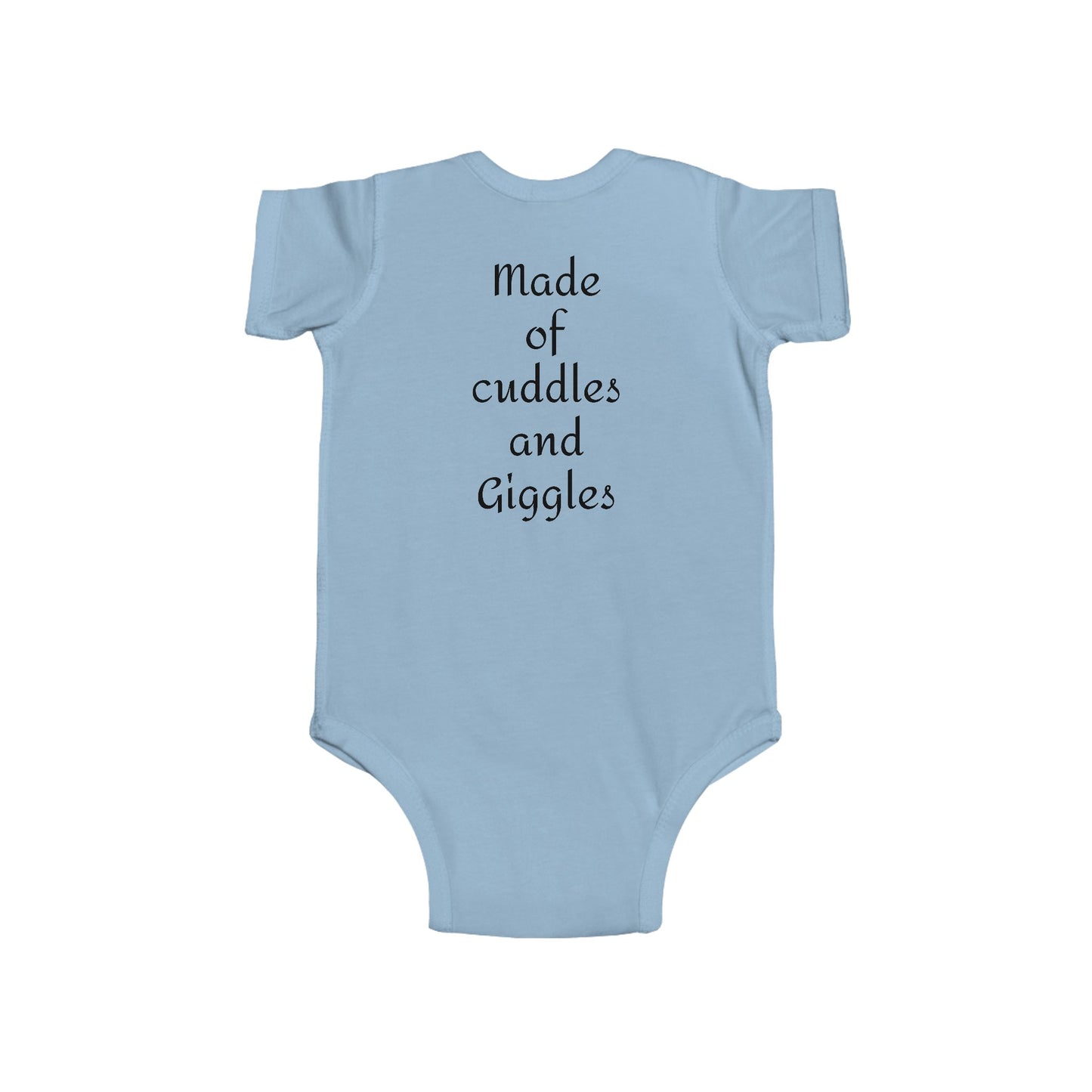 Cuddling Bear Infant Bodysuit — "Made of Cuddles and Giggles" Baby One-Piece