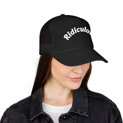 Ridiculous Foam Trucker Hat — Funny Retro Script Mesh Cap