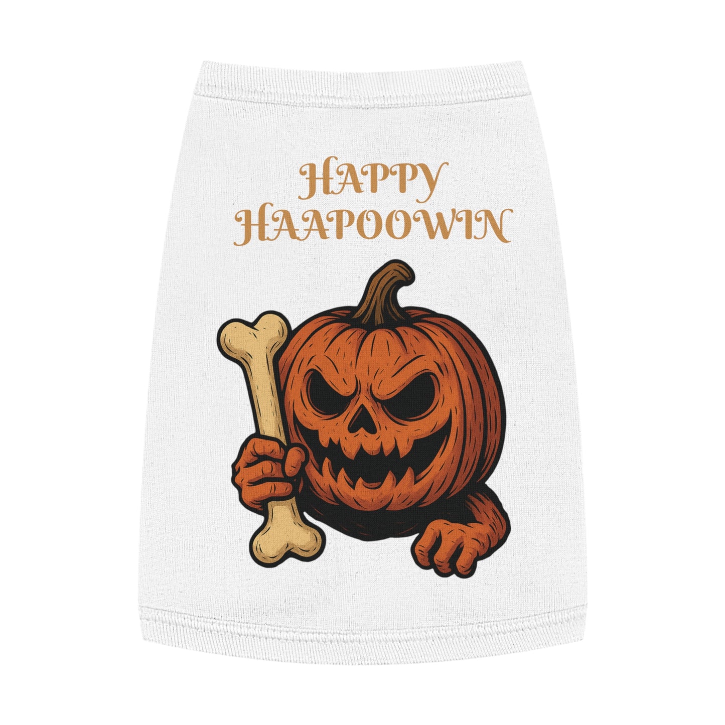 Halloween Pet Tank Top, Dog Costume, Pumpkin Themed, Fall Fashion, Pet Apparel, Seasonal Wear