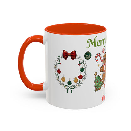 Merry Christmas & Happy New Year Gingerbread Holiday Mug (11oz/15oz)