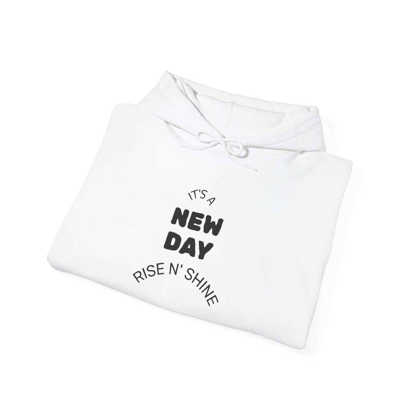 Motivational Hooded Sweatshirt with Star Design | Perfect for Everyday Wear, Gifts, and Cozy Days, Rise N' Shine, Unisex Hoodie