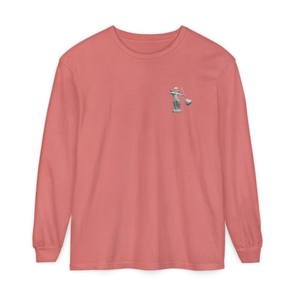 Cupid Cherub Long Sleeve Tee — Vintage Cupid Heart Graphic