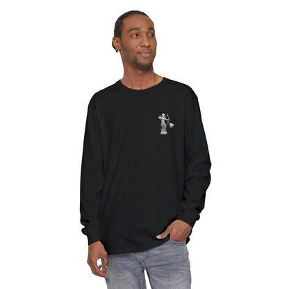 Cupid Cherub Long Sleeve Tee — Vintage Cupid Heart Graphic