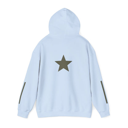 Motivational Hooded Sweatshirt with Star Design | Perfect for Everyday Wear, Gifts, and Cozy Days, Rise N' Shine, Unisex Hoodie