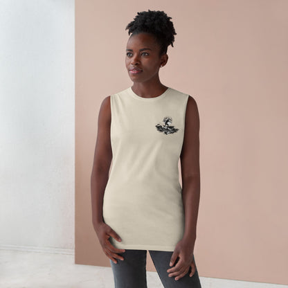 Barnard Tree Tank Top — Minimalist Chest Logo Athletic Tank