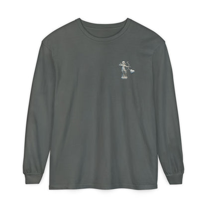 Cupid Cherub Long Sleeve Tee — Vintage Cupid Heart Graphic