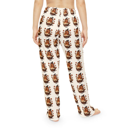 Cozy Women's Pajama Pants with Cute Dessert Print | Comfortable Lounge Wear, Sleepwear, Gift for Her, Holiday Cozy Clothes