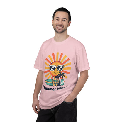Summer Vibes T-Shirt — Retro Sun with Sunglasses Beach Graphic