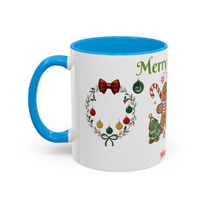 Merry Christmas & Happy New Year Gingerbread Holiday Mug (11oz/15oz)