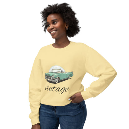 Vintage Green Classic Car Crewneck Sweatshirt
