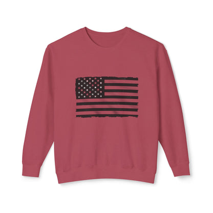 Vintage Distressed American Flag Sweatshirt