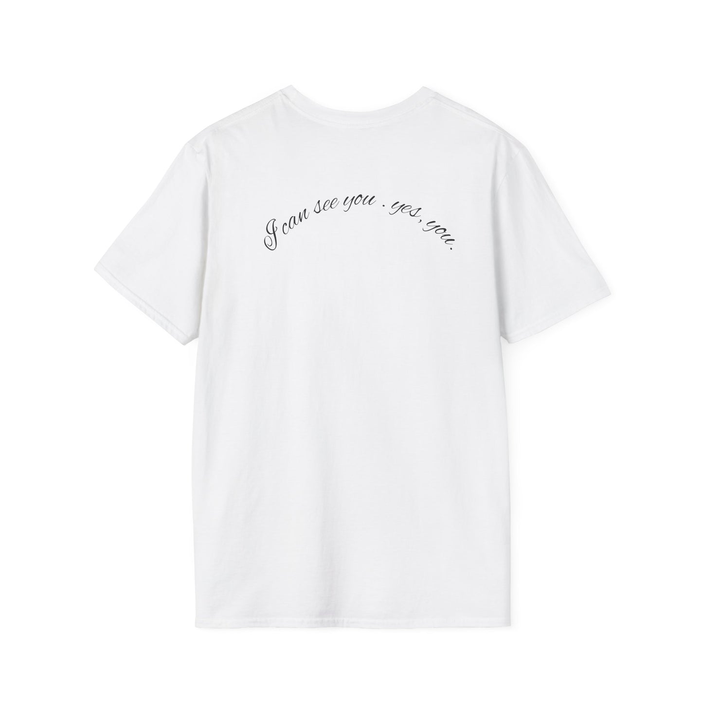 T-Shirt — 'Blink If You Love Me' Script Graphic Tee
