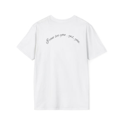 T-Shirt — 'Blink If You Love Me' Script Graphic Tee
