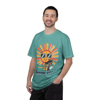 Summer Vibes T-Shirt — Retro Sun with Sunglasses Beach Graphic
