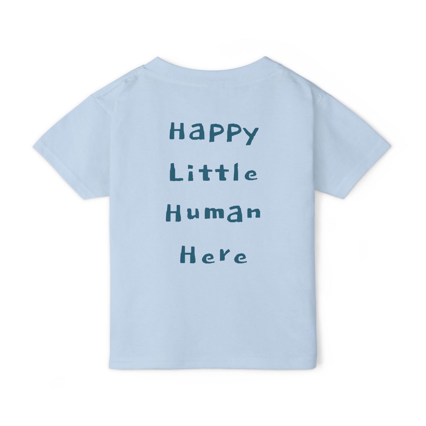 Little Explorer Toddler T‑Shirt — Cute Animal Crew with “Little Explorer” Front & “Happy Little Human Here” Back
