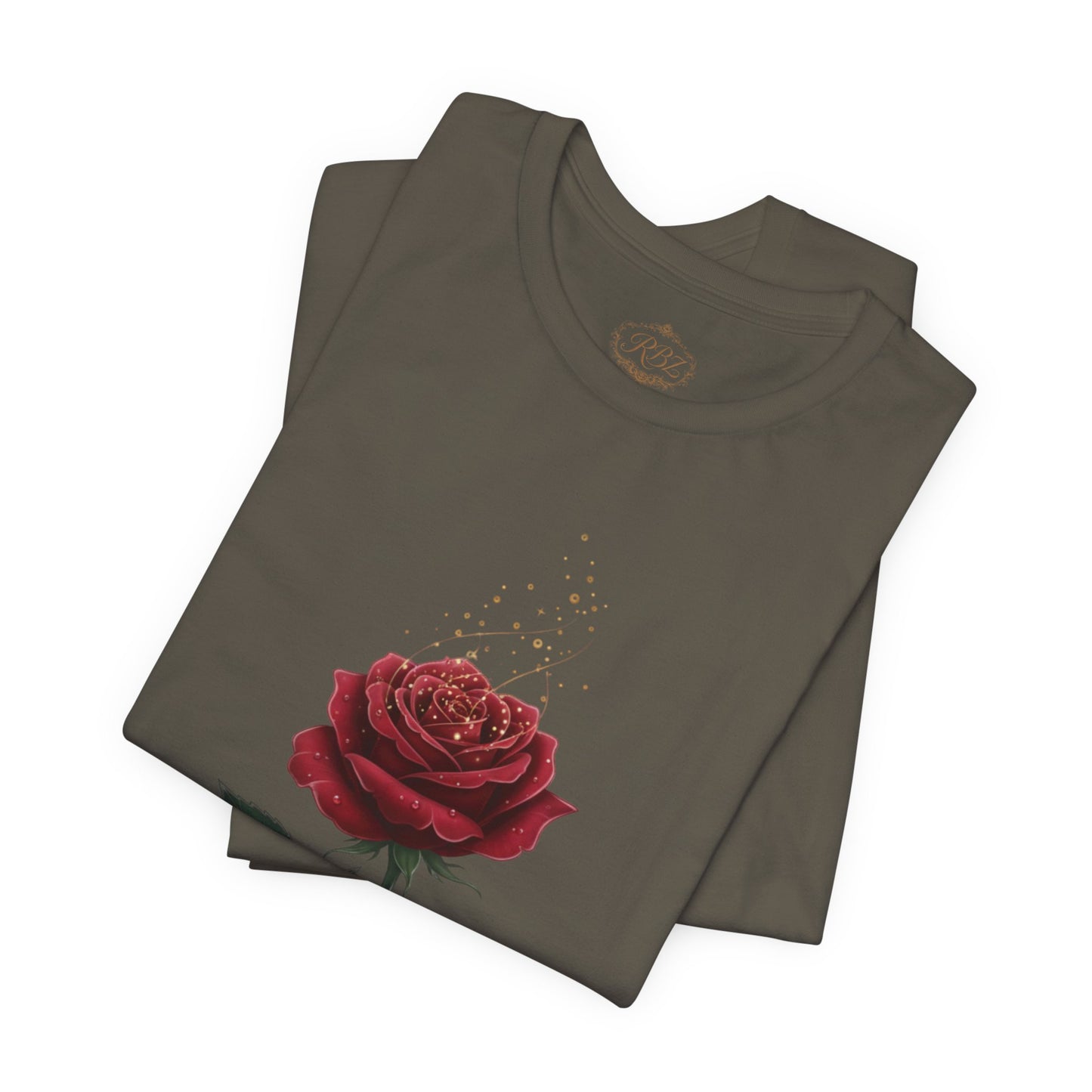 Red Rose Graphic Tee - Vintage Single Bloom T-Shirt