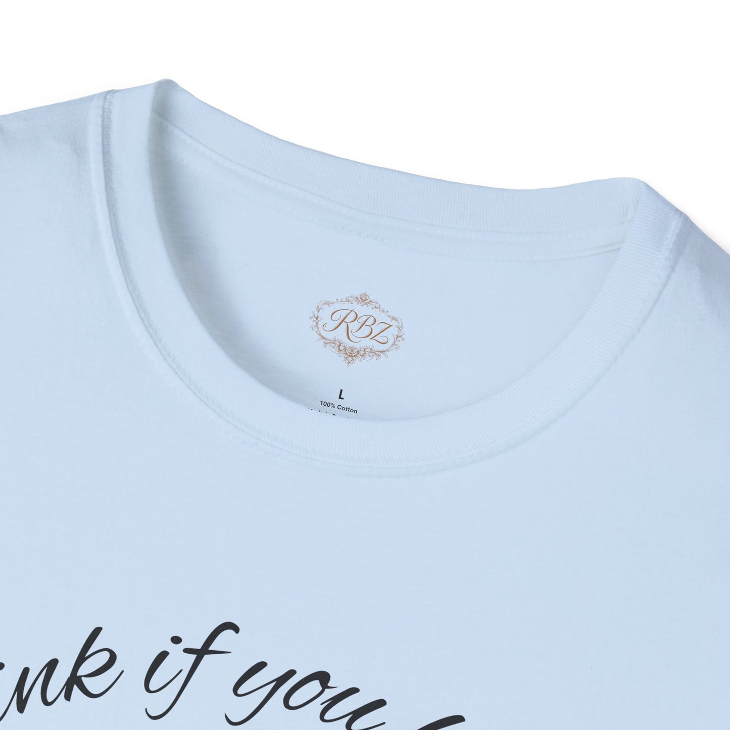 T-Shirt — 'Blink If You Love Me' Script Graphic Tee