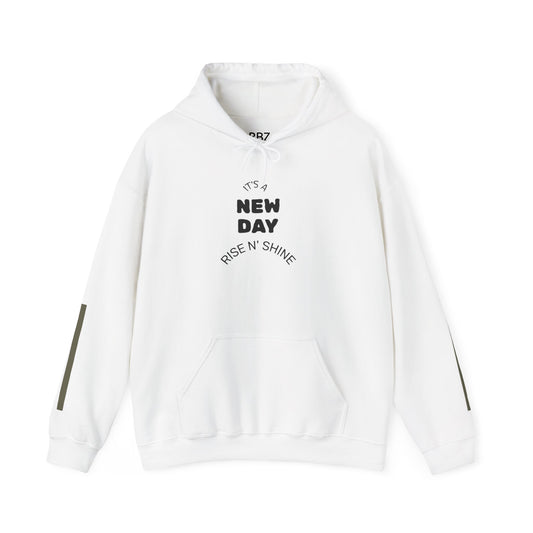 Motivational Hooded Sweatshirt with Star Design | Perfect for Everyday Wear, Gifts, and Cozy Days, Rise N' Shine, Unisex Hoodie