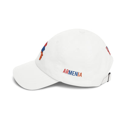 Armenia Flag Dad Cap — Embroidered Map Baseball Hat