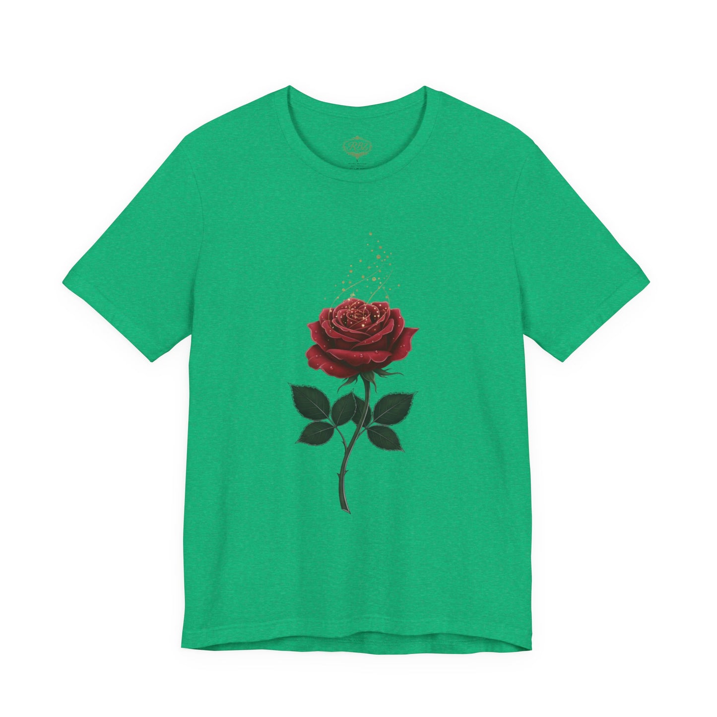 Red Rose Graphic Tee - Vintage Single Bloom T-Shirt
