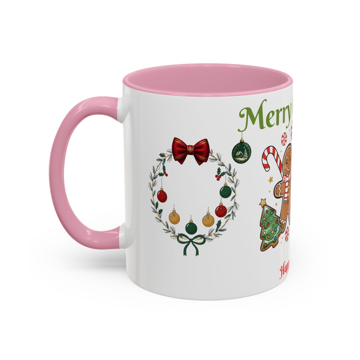 Merry Christmas & Happy New Year Gingerbread Holiday Mug (11oz/15oz)