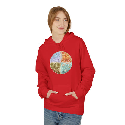 Yin Yang Seasons Hoodie — Colorful Seasonal Mandala Pullover