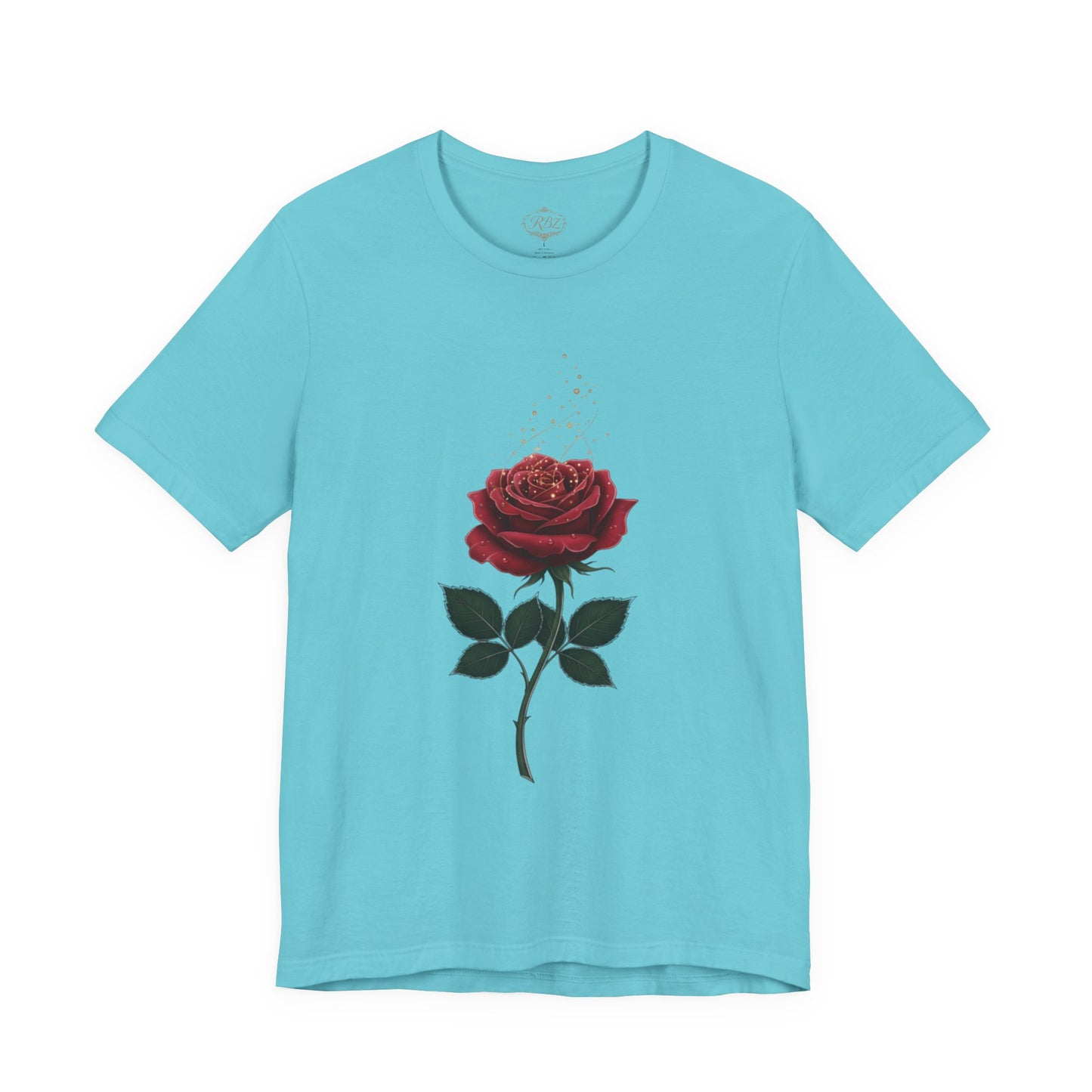 Red Rose Graphic Tee - Vintage Single Bloom T-Shirt