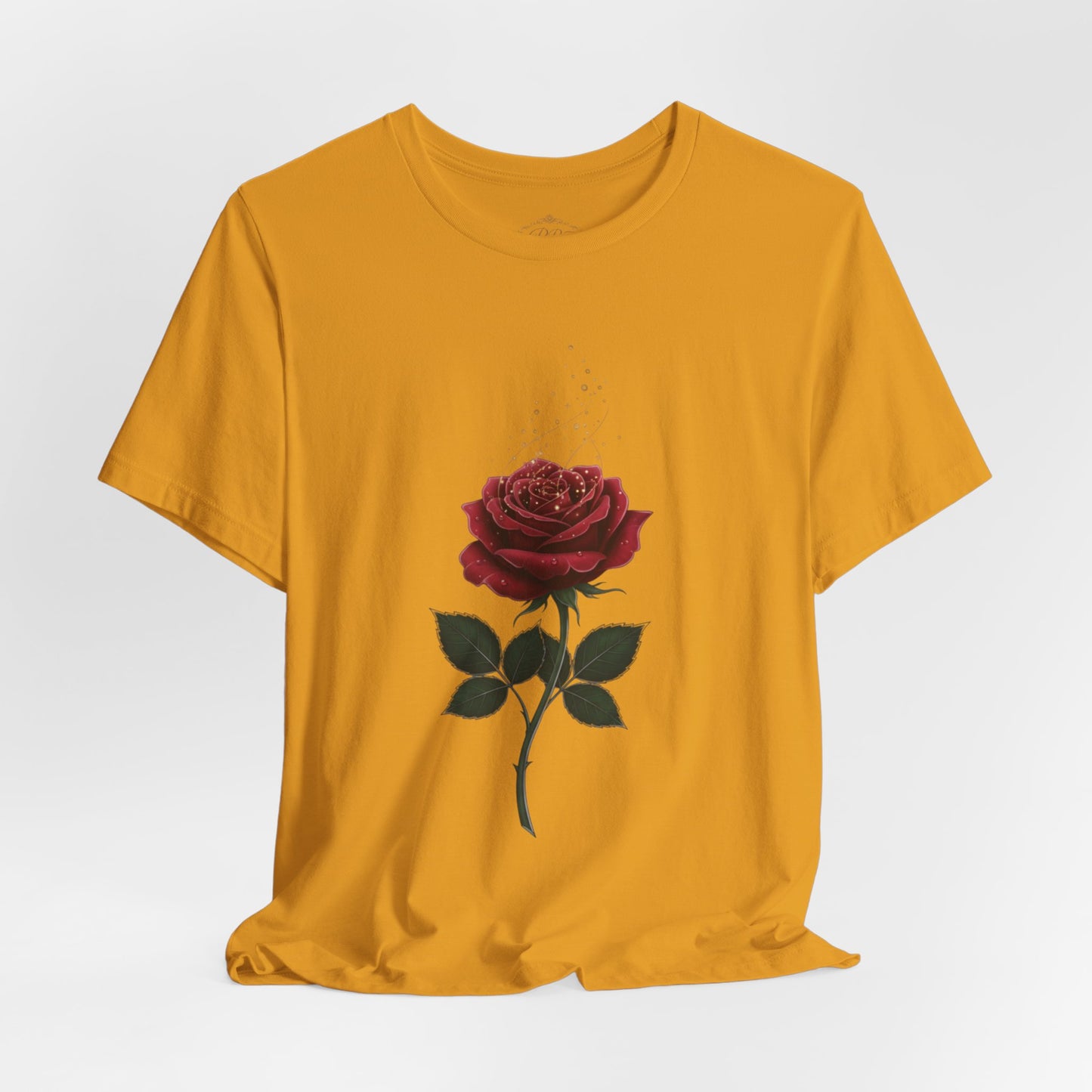 Red Rose Graphic Tee - Vintage Single Bloom T-Shirt