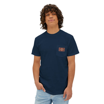 Pocket T-Shirt — Vintage Woven Patch Casual Tee