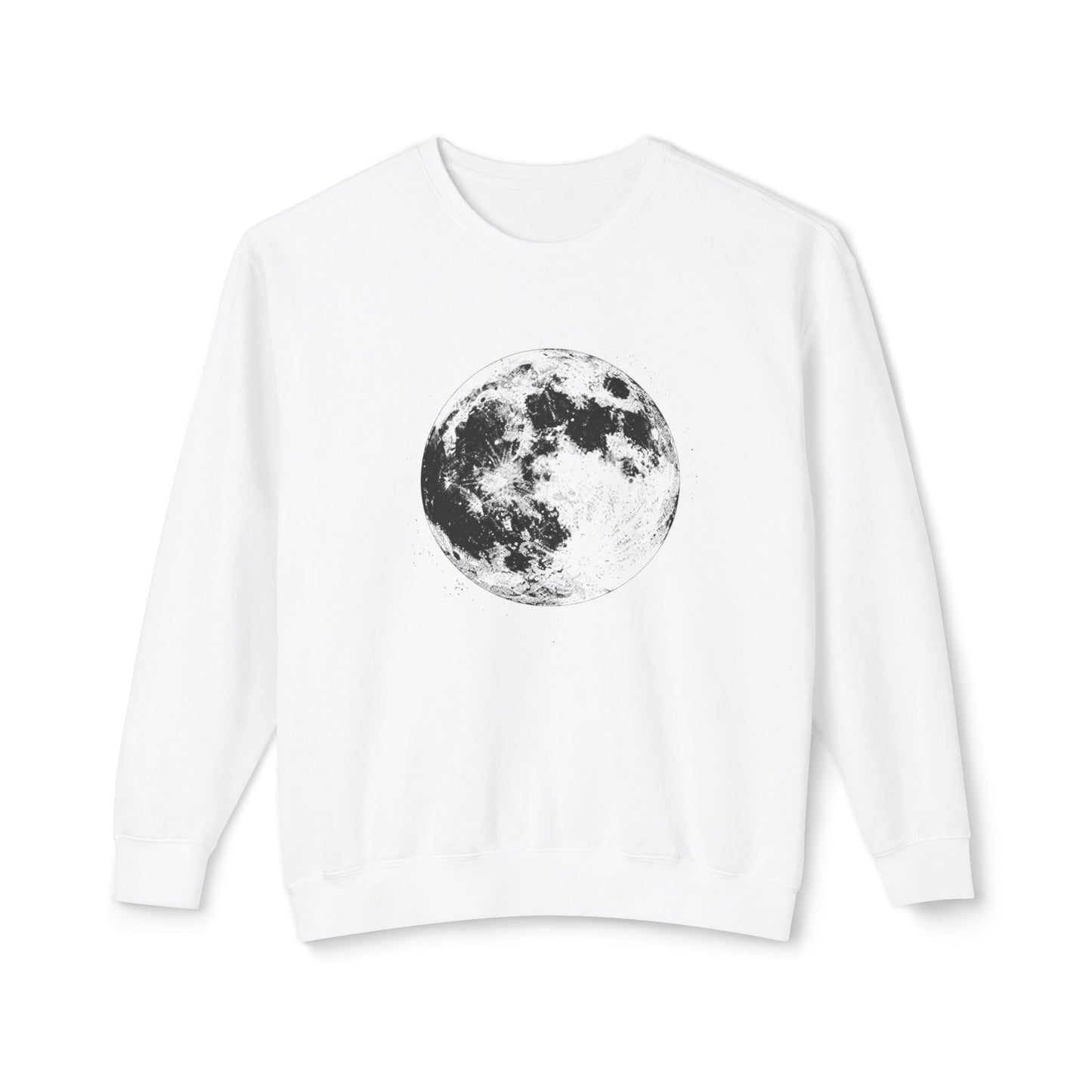 Moon Phase Crewneck Sweatshirt — Vintage Lunar Graphic Pullover