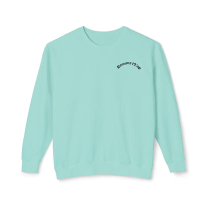 Crewneck Sweatshirt - "Romans 12:10" Minimal Christian Faith Pullover