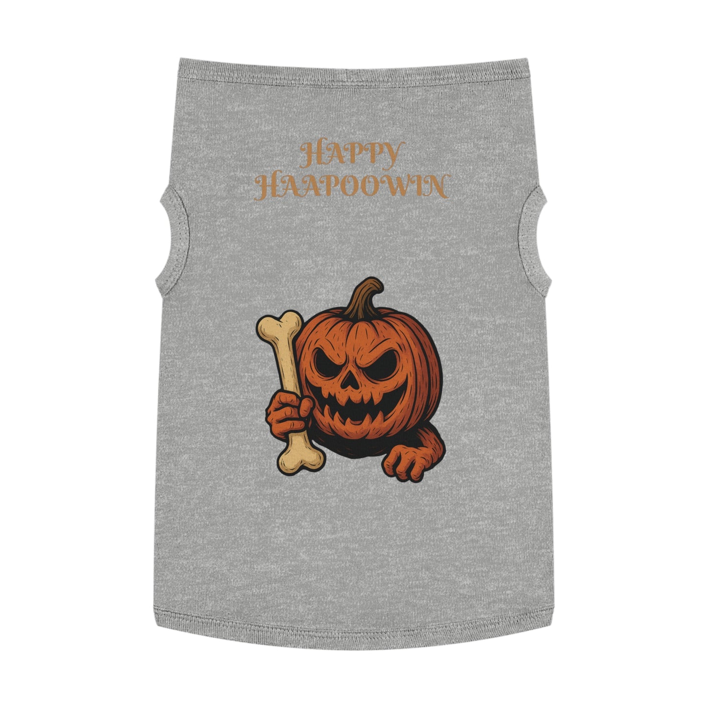 Halloween Pet Tank Top, Dog Costume, Pumpkin Themed, Fall Fashion, Pet Apparel, Seasonal Wear