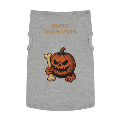 Halloween Pet Tank Top, Dog Costume, Pumpkin Themed, Fall Fashion, Pet Apparel, Seasonal Wear