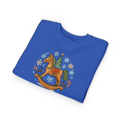 Toddler Sweatshirt — Vintage Rocking Horse Christmas Crewneck