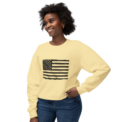 Vintage Distressed American Flag Sweatshirt