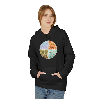 Yin Yang Seasons Hoodie — Colorful Seasonal Mandala Pullover