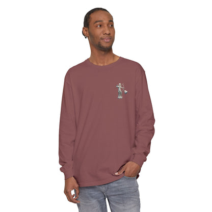 Cupid Cherub Long Sleeve Tee — Vintage Cupid Heart Graphic
