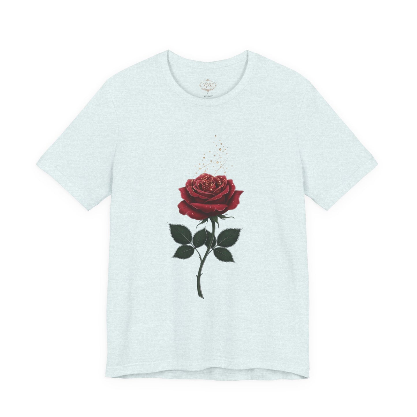 Red Rose Graphic Tee - Vintage Single Bloom T-Shirt