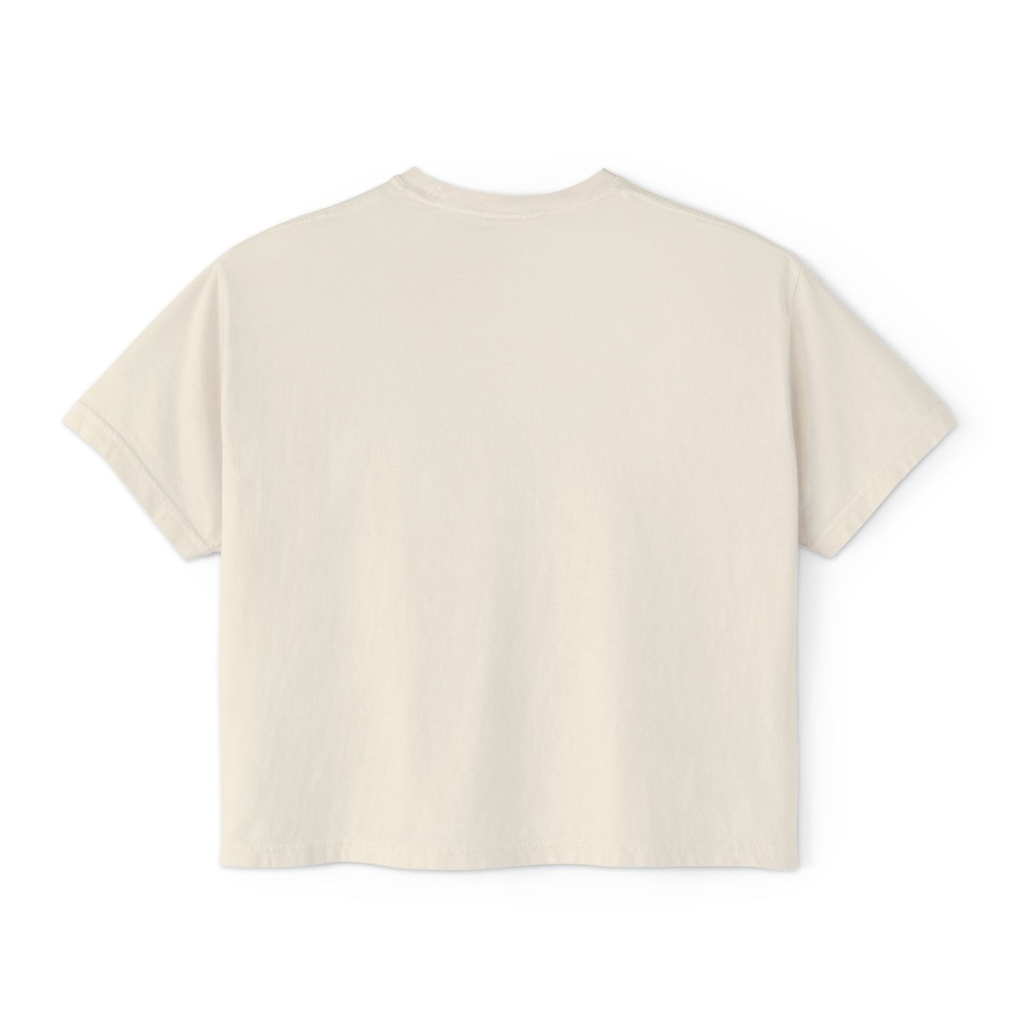 Easter Chick Boxy Tee — Cute Hatching Chick Graphic Women's Crop T-Shirt