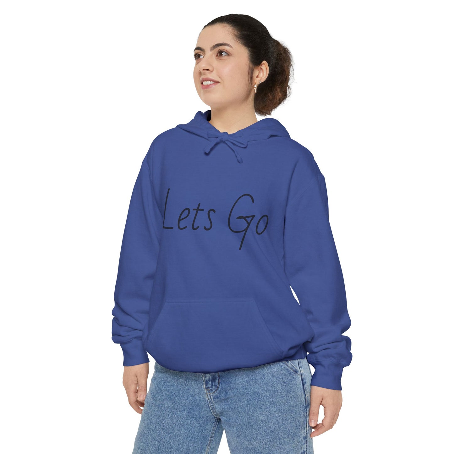 Lets Go Hoodie — Minimal Script Motivational Pullover