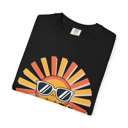 Summer Vibes T-Shirt — Retro Sun with Sunglasses Beach Graphic