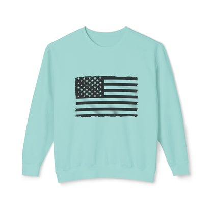 Vintage Distressed American Flag Sweatshirt