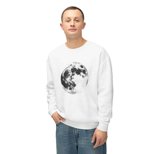 Moon Phase Crewneck Sweatshirt — Vintage Lunar Graphic Pullover