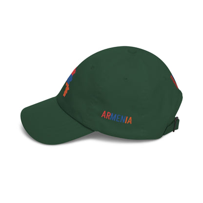 Armenia Flag Dad Cap — Embroidered Map Baseball Hat