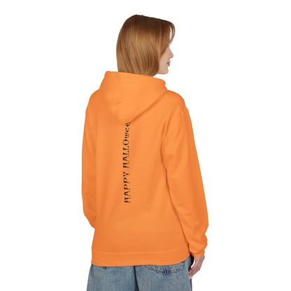 Halloween Pumpkin Graphic Hoodie, Unisex Midweight Fleece Sweatshirt, Spooky Fall Apparel, Fun Casual Wear, Gift for Halloween Lovers