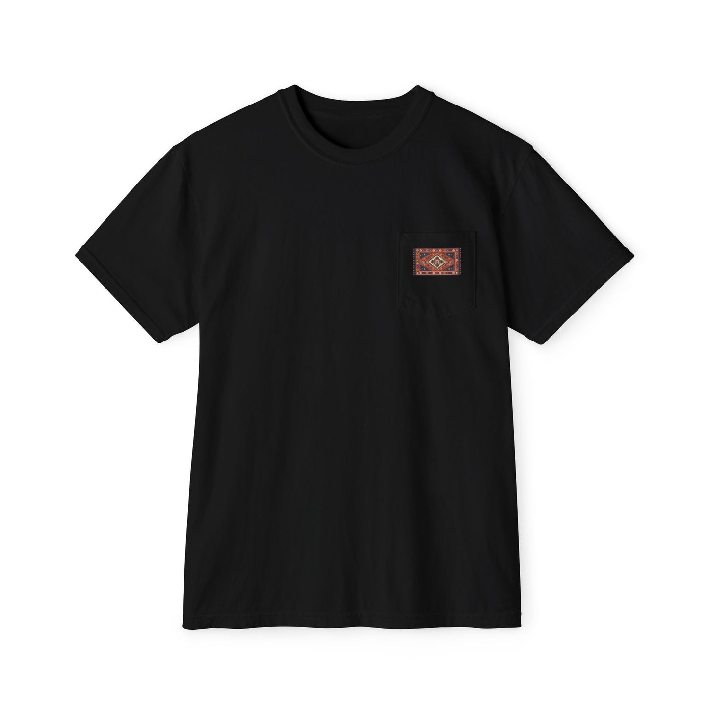 Pocket T-Shirt — Vintage Woven Patch Casual Tee