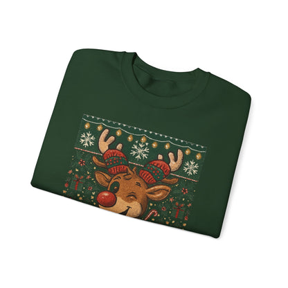 Merry(ish) & Tacky Sweatshirt - Unisex Holiday Crewneck, Christmas Sweater, Ugly Sweater Party, Cozy Gift, Festive Apparel